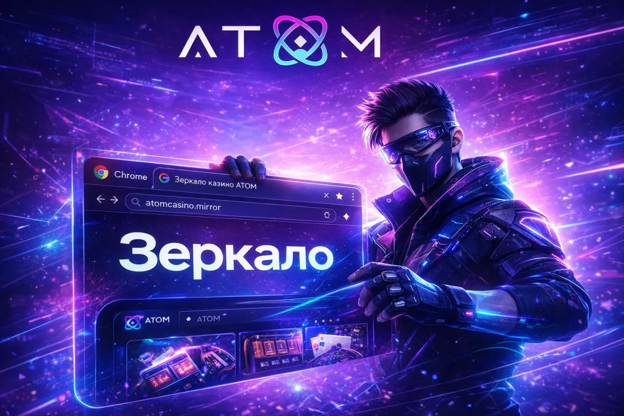 Рабочее зеркало Atom Casino для стабильного доступа к играм